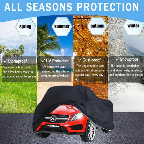 Waterproof Kids Ride On Car Cover That Shields Large Ride On Trucks And Toy Cars From Rain Sun Dust And Leaves All Seasons Protection