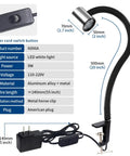 Led C Clamp Work Light With Flexible Gooseneck IP65 Waterproof 900 Lumen LED Lamp, black flexible neck, metal clamp, switch