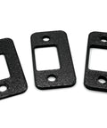 Door Strike Shim Set Of 3 For Door Latch Plate Alignment Interior And Exterior 2mm 3mm 4mm Spacers Black Standard Strike Durable