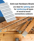 Ten Pack Truss Plates 4x6 Inch Pronged Mending Plates with Nail Teeth for wood trusses construction, steel, hot dip galvanized finish