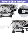 Close-up view of Chain Tensioner Bracket Kit with 8mm Roller for Predator 212 and 224cc engines on mini bike mount
