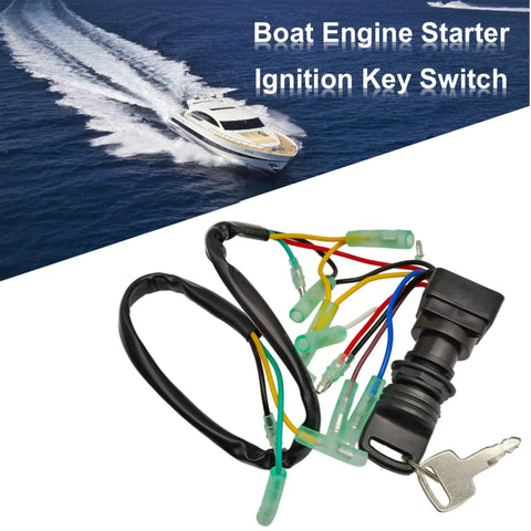 Remote Ignition Switch Key Assembly For 2 And 4 Stroke Outboard Motors 6 To 300 HP Fits Wide Range Models 1998 2013 703 82510 43 00 42 00 Marine Boat Replacement Part with boat