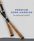 Micro 5 Foot 6 Inch Spinning Rod For Lightweight Lure Fishing with premium full cork handles for comfort