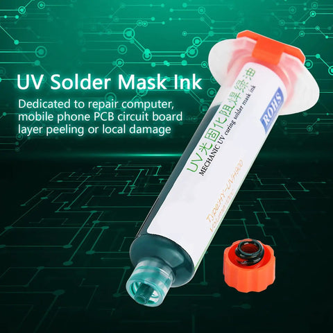 Solid BGA Stencil Kit With Flashlight For CPU And PCB Repair Solder Mask Ink And Net For Insulation local layer peeling.