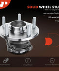 Rear Wheel Bearing And Hub Assembly 5-Lug Compatible With Mazda 3 2004-2013, Mazda 3 Sport 2009-2013, And Mazda 5 2006-2010/2012-2017