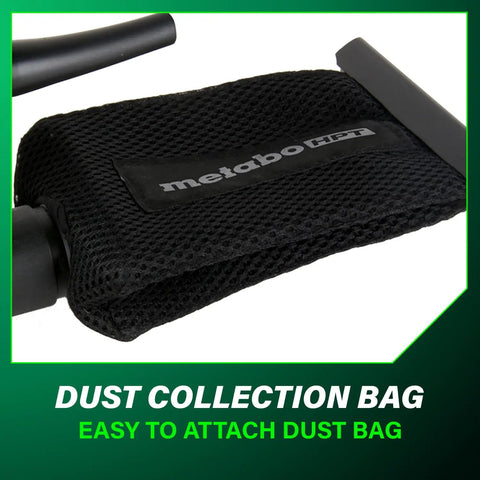 Dust collection bag for 5 Inch Random Orbit Finishing Sander With Variable Speed And Palm Size Comfort Grip 230W Motor 9000 To 13000 RPM