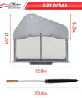 Plug-And-Play Dryer Lint Trap Filter Replacement For Samsung Dryers With Flap And Vent Cleaner Brush Dimensions