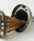 Super Fast 220V Cone Style Induction Bearing Heater inner view showcasing coil and conical design for heating inner rings.