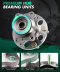 Rear Wheel Bearing And Hub Assembly 512492 Compatible With Hyundai Veloster Kia Forte Elantra Coupe 5-bolt view