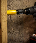 Using Deep Cut Hole Saw 44mm Beefy Heavy Duty Bi Metal With Extra Cobalt HSS Teeth for drilling through wood