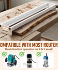 Router Sled For Flattening Slabs 48 Inch With HDPE Benchtop Slab Flattening Jig Adjustable Trimming Planing Machine in use