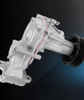 Top Tier Heavy Duty Engine Water Pump For Jeep Wrangler Jl 2.0L Turbo showing aluminum body and smooth pully designed for cooling.