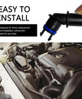 Premium Positive Crankcase Ventilation Valve Connector High Temp Resistant Rubber Sealed Engineering Plastic Heavy Duty Engine Breather Adapter installed in engine bay.