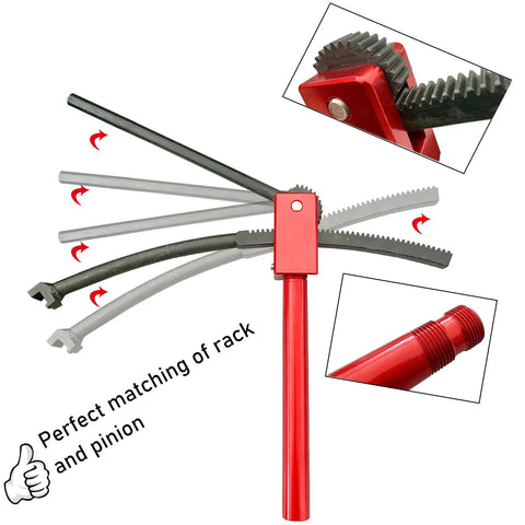 No Fuss Dirt Bike Tire Changing Tool Kit with rack and pinion system for Enduro and Motocross Riders Easy Tire Change