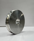 4 Inch Aluminum Sheave Pulley For Boat Lifts With Three Quarter Bore Heavy Duty Silver Marine Pulley Delivers Smooth Cable Run