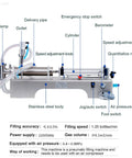 Dead Simple Automatic Pneumatic Bottle Filler With Stainless Steel Nozzle, features speed and pressure controls, ideal for liquid dosing.