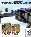 Close-up of Foldable FPV Drone For Kids And Adults With 1080P HD Camera showing camera assembly and stabilization features.