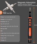 "Magnetic screwdriver and S2 bits highlight in 45 Piece Precision Screwdriver Set With Case For Electronics Repair"
