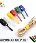 Reusable Hook And Loop Cable Ties Pack Of 150 In 5.9 Inch Length For Neat Cords And Cables With Strong Adhesion And Adjustable Length Ideal For Home Office Garage And Tech Gear Organization, assorted colors