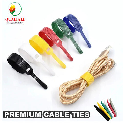 Reusable Hook And Loop Cable Ties Pack Of 150 In 5.9 Inch Length For Neat Cords And Cables With Strong Adhesion And Adjustable Length Ideal For Home Office Garage And Tech Gear Organization, assorted colors