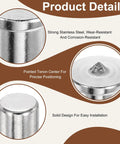 Close-up of Pro Grade Woodworking Dowel Center Pins Set 16 Pack for Precise Drilling with stainless steel and pointed tenon center.