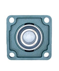 Heavy Duty Pillow Block Bearing UCF208-24 1-1/2 Inch Bore with cast iron housing and chrome steel ball bearing, square flange mount