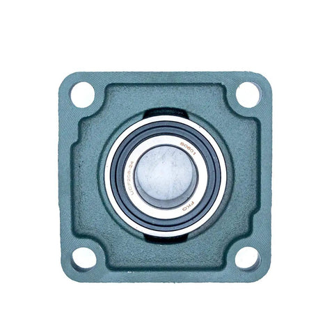 Heavy Duty Pillow Block Bearing UCF208-24 1-1/2 Inch Bore with cast iron housing and chrome steel ball bearing, square flange mount