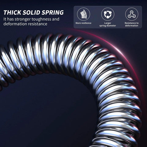 Thick solid spring of Twister Arm Trainer Pro For Men, Adjustable Chest And Arm Exerciser, showcasing resilience and strength.