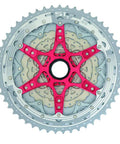Beefy Wide Ratio 12 Speed Cassette 11 To 51T With 11 13 15 17 19 21 24 28 33 39 45 51 Cogs Silver ST1910 Lightweight Aluminum Spider
