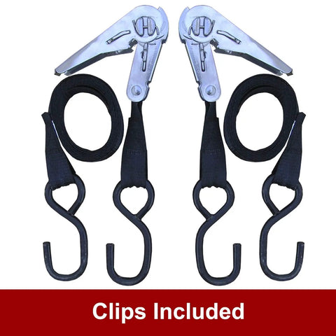 Clips included with 15-Gallon 12 Volt Dripless EZ Mount ATV UTV Spot Sprayer.