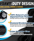 Heavy Duty Bungee Shock Cord Rope For Marine Use Premium Polyester Purple One Eighth Inch By Fifty Feet Workhorse infographic.