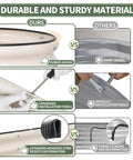 Comparison of Galvanized Raised Garden Bed Kit 8x2x1 Ft Two Pack Outdoor Metal Planter Boxes with rubber edging and easy installation tools.