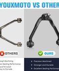 Comparison of Chevrolet Front Upper Control Arm Kit With Ball Joints Bolt On Durable Upgrade for Suburban 1500 Tahoe vs other brand.
