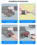 Installing 4 Pack SKS Lock Cores For Car Rack Systems Replacement Universal Lock Cores for lockable racks with key and cylinder.