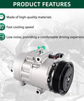 Keep Your Whip Cool In Heatwaves Direct Fit AC Compressor With Clutch for Hyundai Elantra Kia Forte Soul showing quality features.