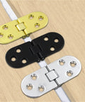 180 Degree Flush Cabinet Hinges For Doors And Cupboards Semicircle Zinc Alloy Black Hardware in gold, black, silver