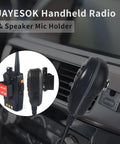 Universal Adhesive CB Microphone Mount For Cars Trucks And Boats Ham Radio Speaker Holder on vehicle dashboard