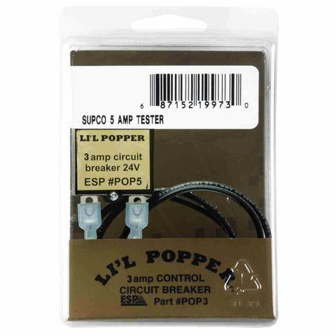 3 Amp 24V Push Button Circuit Breaker For Furnace Control Boards With Temporary Reset Fuse in packaging