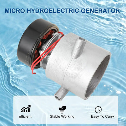 1000W Micro Hydroelectric Water Turbine Generator For Off Grid Power, 220V Three Pipe AC Output With Ballast, 150mm Inlet