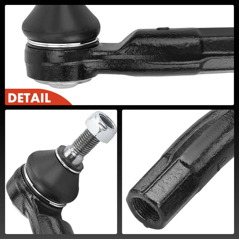 Close-up details of Pair Of Front Outer Tie Rod Ends For Volkswagen And Audi Vehicles Fits Jetta, Golf, Beetle, Passat, CC, Eos