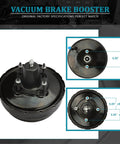 Premium Vacuum Power Brake Booster Quick Swap Direct Replacement Kit For Lexus ES300 Toyota Camry Avalon Solara 1995 To 2003 showing top view and detailed measurements.