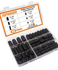 Get Your Ride Runnin Smooth With This 60-Piece Rubber Vacuum Caps Assortment Kit For Carburetors And Manifolds Featuring Versatile 3/16 5/32 7/32 1/4 5/16 And 3/8 Sizes Designed To Stop Leaks Fast And Keep It Fresh. 60-piece black rubber vacuum caps in organizer case, assorted sizes