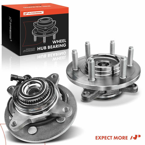 Front Wheel Bearing And Hub Assembly With ABS For Ford F 150 F150 2005 2006 2007 2008 And Lincoln Mark LT 6 Lug 4WD AWD Replacement Kit