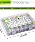 Hella Tough M2 M3 M4 M5 Hex Socket Metric Bolt And Nut Assortment Kit Supplies 2410 Stainless Steel Fasteners in storage box