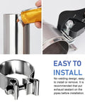 Heavy Duty 2.5 Inch Stainless Steel Narrow Band Exhaust Clamp O Type Clip For Mufflers And Pipes, installation process