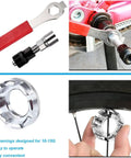All In One Bike Repair Kit with Mini Pump and 16 in 1 Tool Tire Levers Patch Kit Spoke Wrench Portable Storage Box wrench use