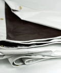 20 Foot By 20 Foot Beefy Tough As Nails Waterproof Tarp 16 Mil Thick White And Brown Reversible Cover
