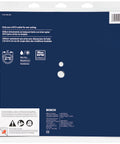 Back packaging of Xtreme 12 Inch Segmented Rim Diamond Blade Pro Grade detailing wet/dry use and safety instructions.