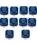 Ten Pack TTP223B Capacitive Touch Switch Modules With 2 To 5.5V Digital Sensor And M2 Mounting Holes for DIY projects