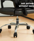 Office chair with 5.5 Inch Adjustable Office Chair Gas Lift Cylinder Replacement, showing base and wheels in a room